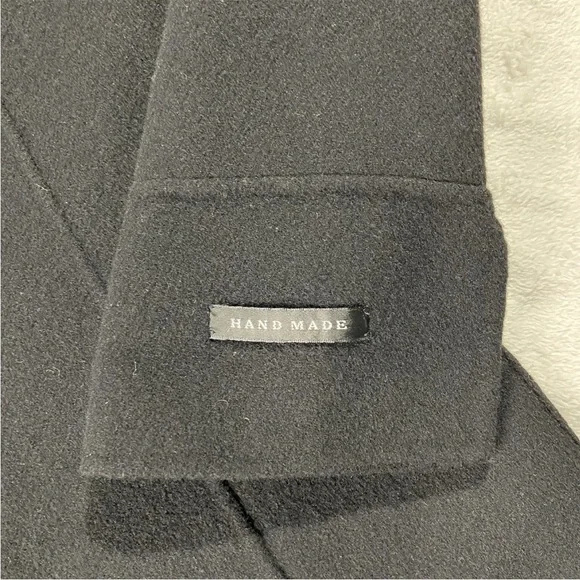 Kenar 100% Boiled Wool Black Jacket Cardigan Blazer - Picture 4 of 12